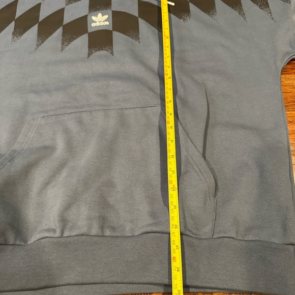 NWT! Adidas Mens Rekive Graphic Hoodie Size M (HK7356) Blue - Picture 14 of 14